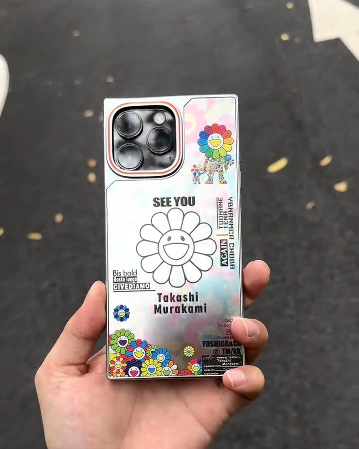 太陽花方形鐳射手機殼-ZUIHANG SHOP